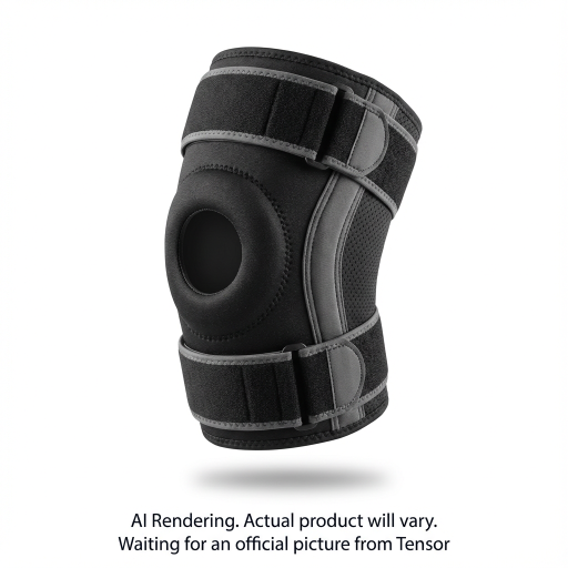 Tensor Sport? Fitted Compression Knee Support, Medium, Black/Grey