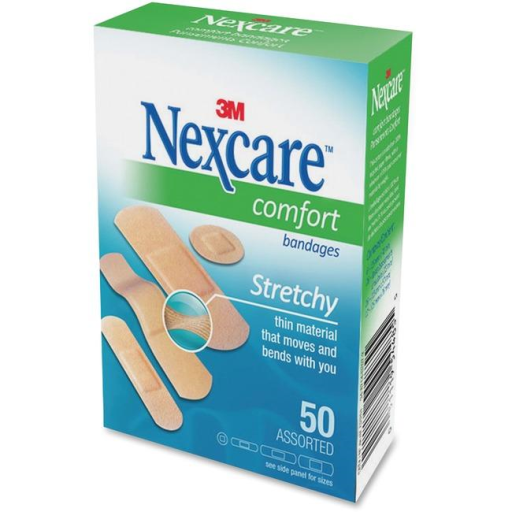 Nexcare? Ultra Stretch Bandages CS201-CA, Assorted Sizes, 50/Pack