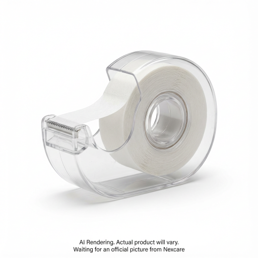 Nexcare? Gentle Paper Tape Dispenser 788-CA, 1 in x 10 yd (25.4 mm x 9.144 m)