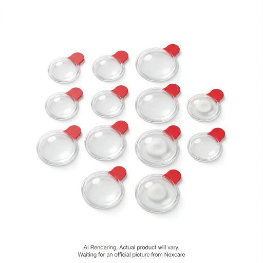 Nexcare? Thin and Transparent Acne Patch BA-039-CA, 1x15x12mm+1x24x10mm