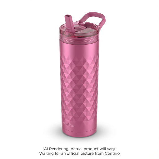 Contigo 24 oz Dual Sip?Plastic?Pink Diamond - Plastic