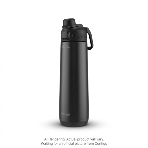 Contigo x Ally Love Ashland Chill 2.0 Stainless Steel Water Bottle with AUTOSPOUT Lid, 24 oz (709 mL), Licorice