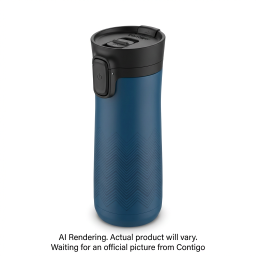 Contigo x Ally Love West Loop 3.0 Vacuum-Insulated Stainless Steel Travel Mug with AUTOSEAL Easy-Clean Lid, 16 oz (473 mL), Stellar Jay