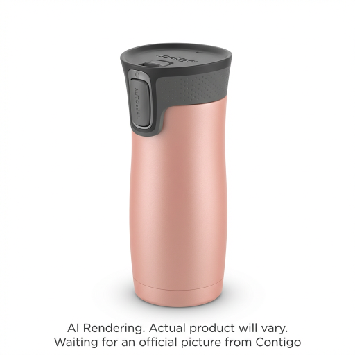 Contigo West Loop 3.0 Vacuum-Insulated Stainless Steel Travel Mug with AUTOSEAL Easy-Clean Lid, 16 oz (473 mL), Strawberry Cream Frosted Pearl
