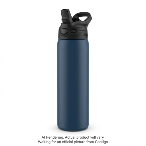 Contigo x Ally Love Ashland Chill 2.0 Stainless Steel Water Bottle with AUTOSPOUT Lid, 24 oz (709 mL), Stellar Jay