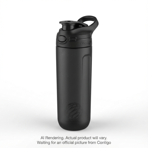 Contigo 24 oz Autopop w Agit Ball Plastic Licorice - Plastic