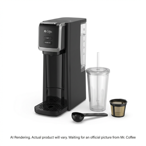 Mr. Coffee Single-Serve Iced and Hot Coffee Maker, Black