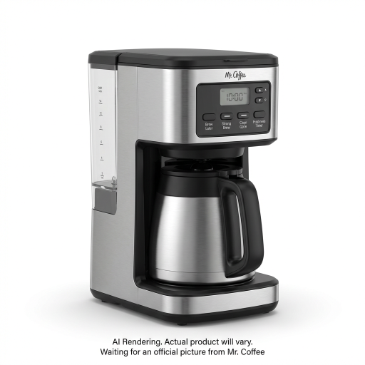 Mr. Coffee 10 Cup Programmable Coffee Maker, Stainless Steel
