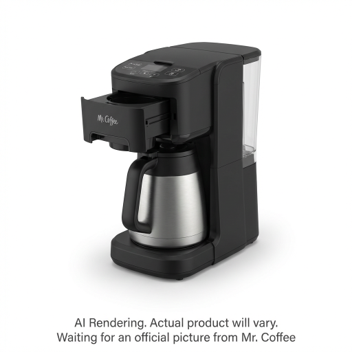 Mr. Coffee 10 Cup + Pod Thermal Coffee Maker, Space-Saving Combo Brewer