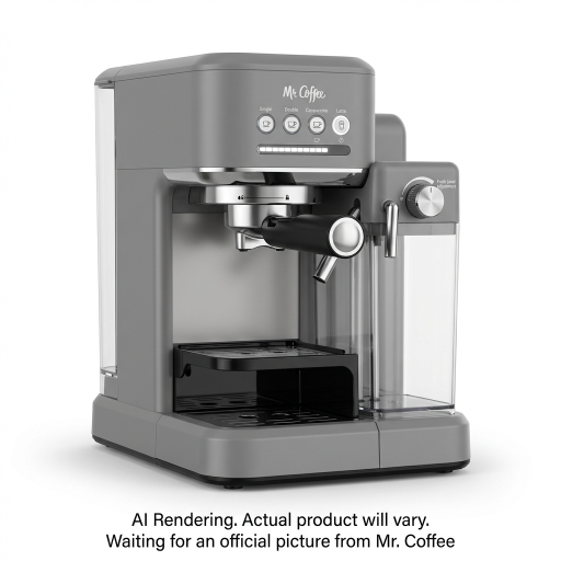 Mr. Coffee? One-Touch CoffeeHouse+ Espresso & Cappuccino Machine - 19-Bar Italian Pump, Grey