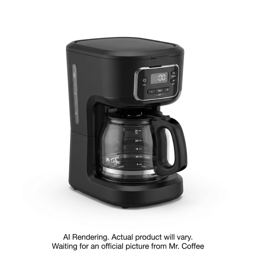 Mr. Coffee Mini Brew Programmable Coffee Maker, 5-Cup Coffee Maker, Black