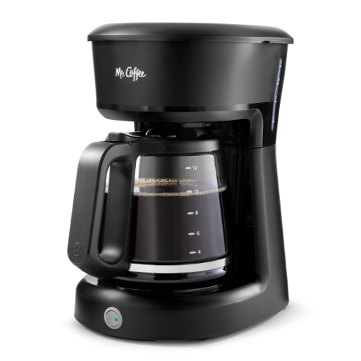 Mr. Coffee 12 Cup Coffee Maker, Black