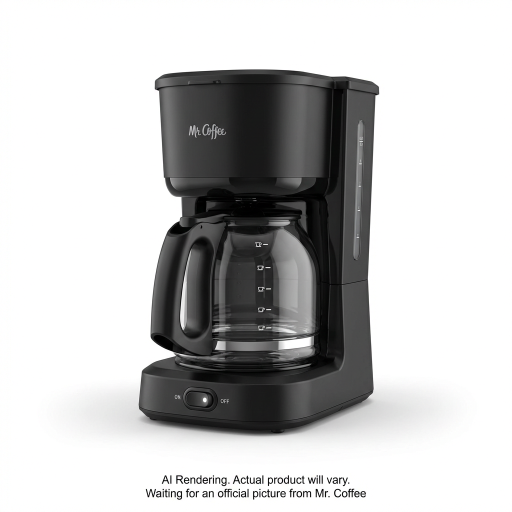 Mr. Coffee Switch Coffee Maker, 12-Cup Coffee Maker, Black