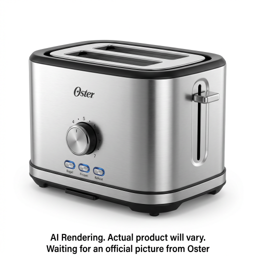 Oster 2 Slice Extra-Wide Slot Toaster, Stainless Steel