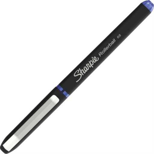 Sharpie Rollerball Pen, Needle Point (0.5 mm) Precision Pen, Blue Ink, 1 Unit
