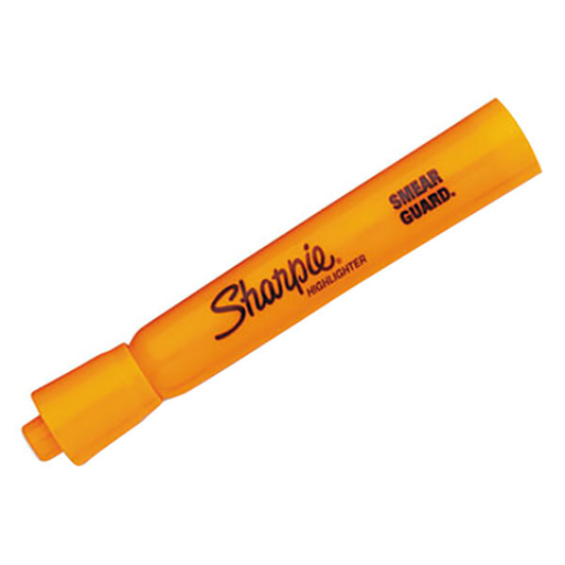 Sharpie Tank Highlighter, Chisel Tip, Orange, 1 Unit