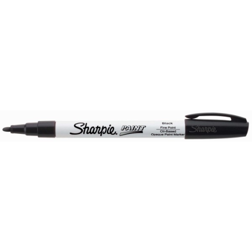 Sharpie Oil-Based Paint Marker, Fine Point, Black, 1 Count