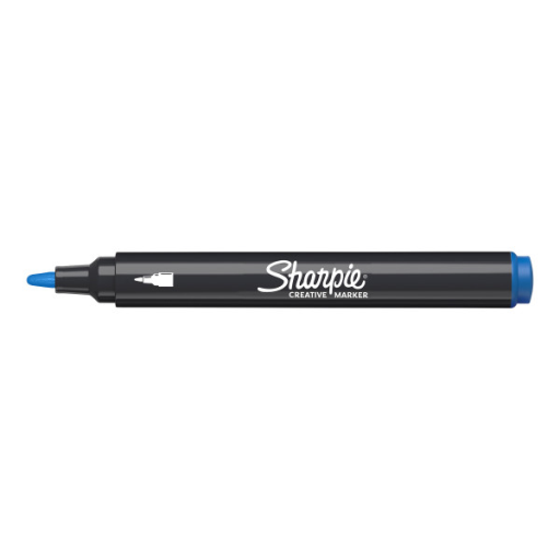 Sharpie Creative Marker, Water-Based Acrylic Marker, Bullet Tip, Blue, 1 Unit