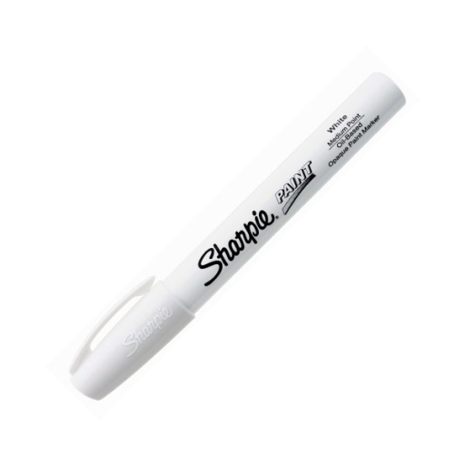Sharpie Oil-Based Paint Marker, Medium Point, White, 1 Count