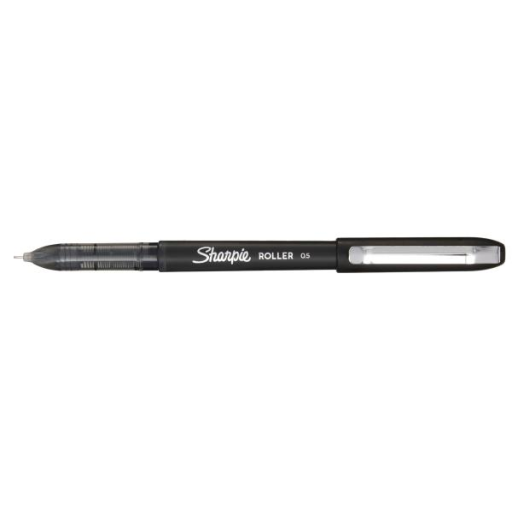 Sharpie Rollerball Pen, Needle Point (0.5 mm) Precision Pen, Black Ink, 1 Unit