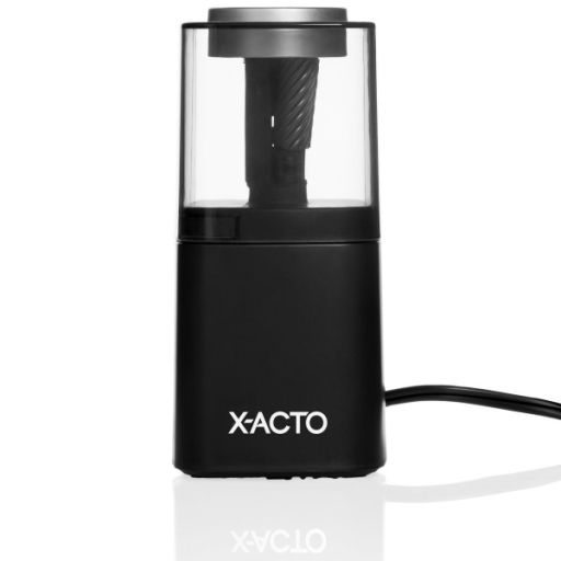 X-ACTO Pencil Sharpener, Powerhouse Electric Pencil Sharpener, SafeStart Motor, Black, 1 Count