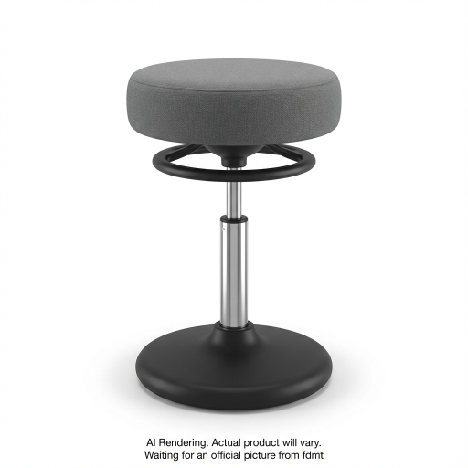 Kore Adjustable Pivot Stool 42-53cm Grey