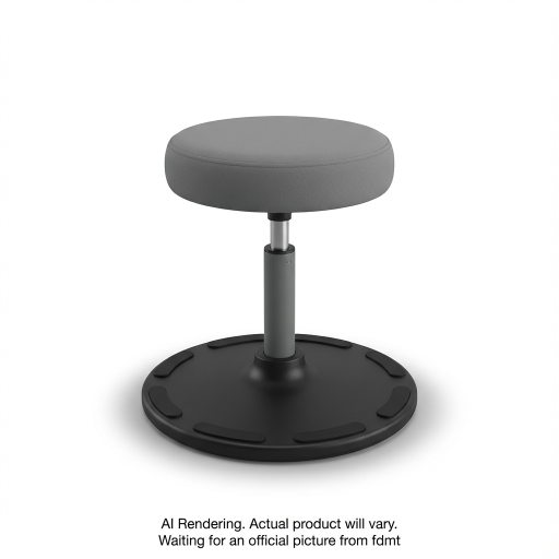 Kore Adjustable Pivot Stool 33-43cm Grey
