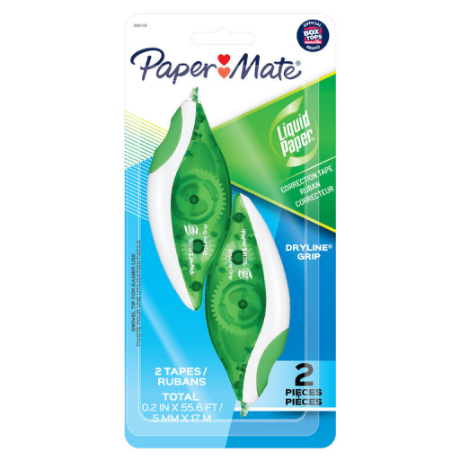 Paper Mate DryLine Grip Correction Tape, 2 Count