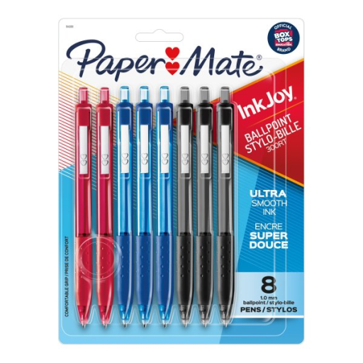 Paper Mate InkJoy 300RT Retractable Ballpoint Pens, Medium Point (1.0 mm), Assorted, 8 Count
