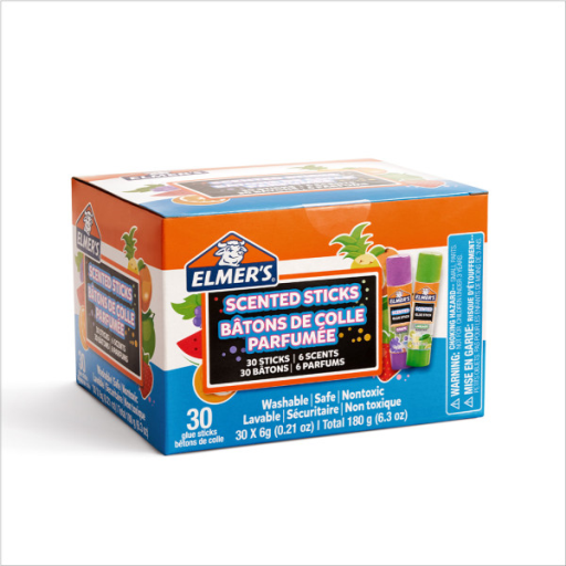 Elmer?s Scented Glue Sticks, Safe, Nontoxic School Glue, 30 Count (6g each)