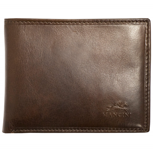 Men?s RFID Secure Wallet with Removable Passcase and Coin Pocket (Brown)