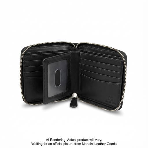 ZIPPERED WALLET REMOVABLE PASSCASE