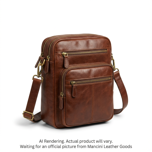 DOUBLE TOP ZIPPER MEN'S BAG