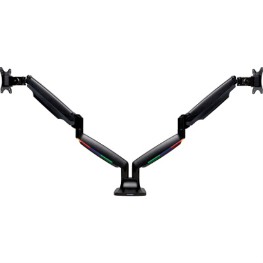 1Tch Hght Adjust Dual Arm Blk