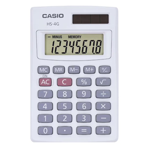 Casio HS-4G Compact Calculator
