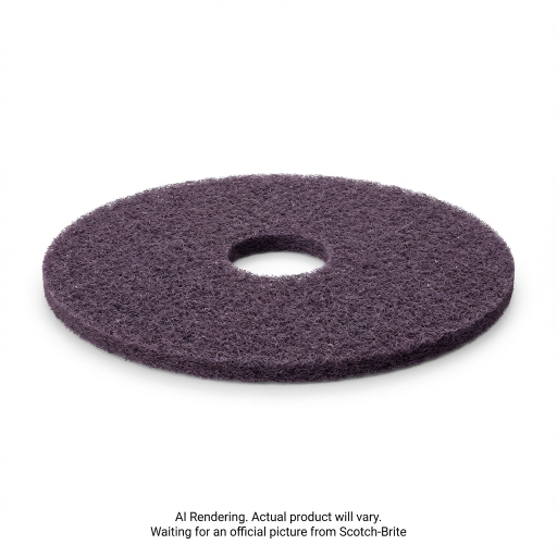Scotch-Brite? Purple Diamond Floor Pad Plus, F-PURPLE-12, 305 mm (12 in)