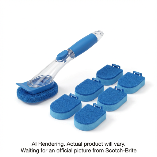 Scotch-Brite? Non-Scratch Dishwand and Non-Scratch Refill Pack 450-483-8-SIOC, 8/Pack