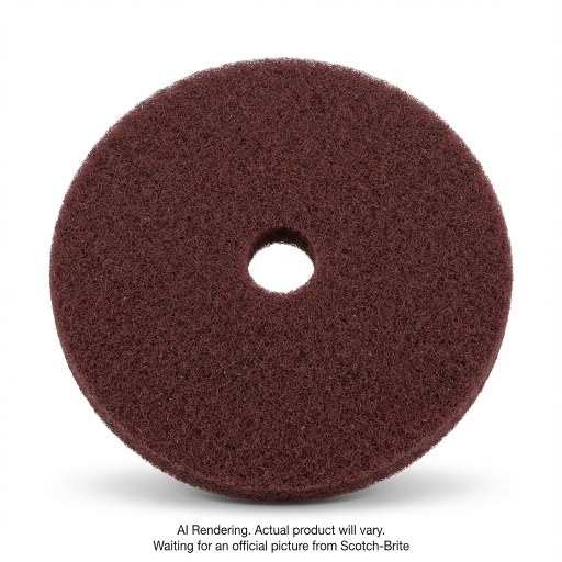 Scotch-Brite? Surface Preparation Pad Plus, SPPP17, maroon, 17 in (43.18 cm), 5 per case