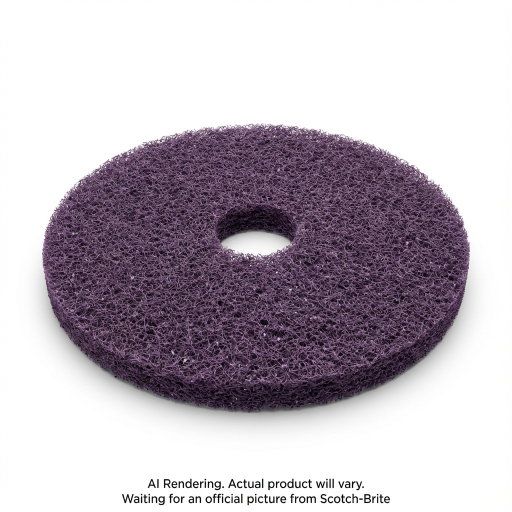 Scotch-Brite? Purple Diamond Floor Pad Plus, F-PURPLE-17, 432 mm (17 in)