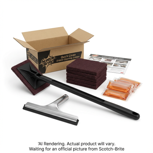 Scotch-Brite? Quick Clean Griddle Cleaning System Starter Kit, H-710