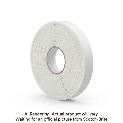 Scotch-Mount? Indoor Double-Sided Mounting Tape 110H-DC-EF, White, 0.5 in x 80 in (1.27 cm x 2 m), 1 Roll/Pack