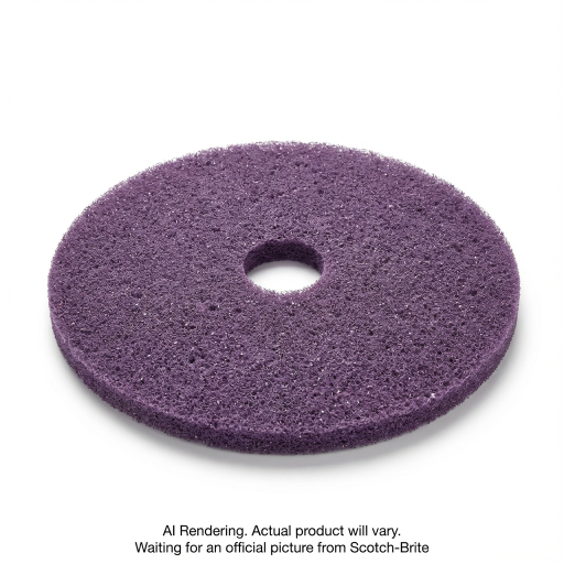 Scotch-Brite? Purple Diamond Floor Pad Plus, F-PURPLE-21, 533 mm (21 in)