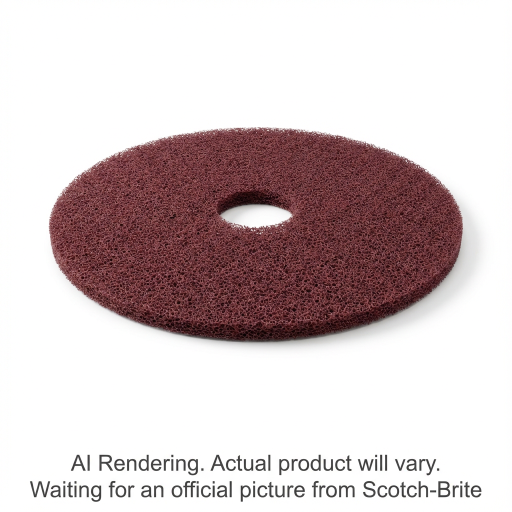 Scotch-Brite? Surface Preparation Pad Plus, SPPP14, maroon, 14 in (35.56 cm), 5 per case