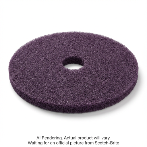 Scotch-Brite? Purple Diamond Floor Pad Plus, F-PURPLE-19, 480 mm (19 in)