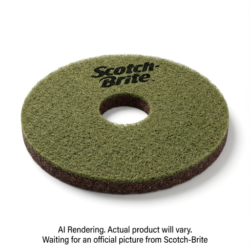 Scotch-Brite? Sienna Diamond Floor Pad Plus, 17 in (432 mm), 5/Case