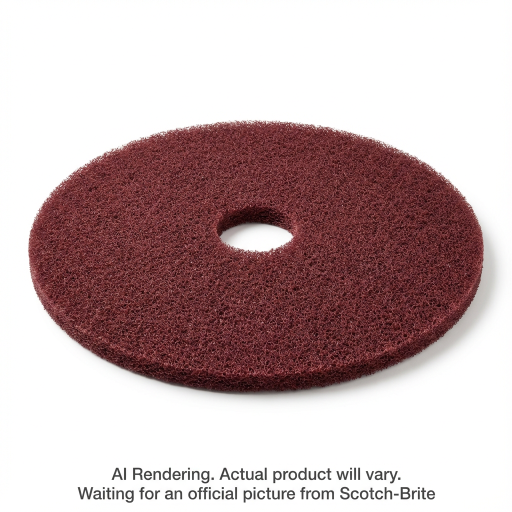 Scotch-Brite? Surface Preparation Pad Plus, SPPP20, maroon, 20 in (50.8 cm), 5 per case