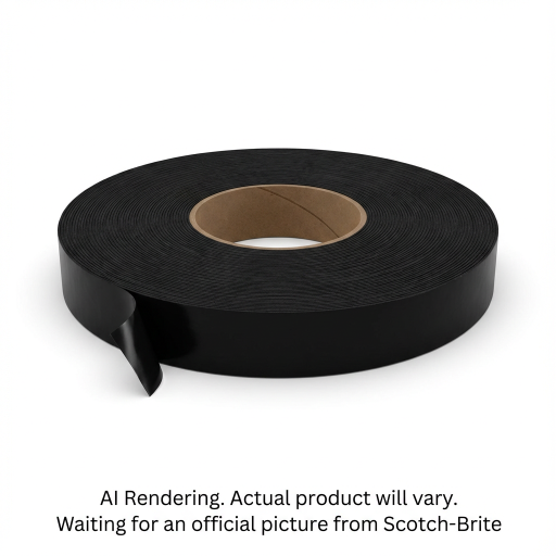 Scotch-Mount? Extreme Double-Sided Mounting Tape Mega Roll 414H-LONGDC-EF, Black, 1 in x 400 in (2.54 cm x 10.1 m), 1 Roll/Pack