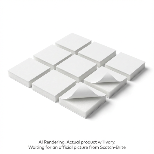 Scotch-Mount? Indoor Double-Sided Mounting Squares 111H-SQ48DC-EF, White, 1 in x 1 in (2.54 cm x 2.54 cm), 48 Squares/Pack