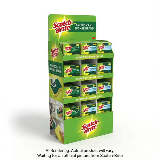 Scotch-Brite? Mixed Display, 3 pack, Free Standing Unit