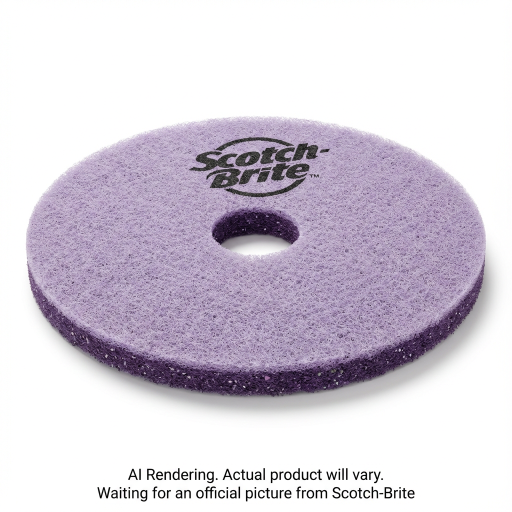 Scotch-Brite? Purple Diamond Floor Pad Plus, F-PURPLE-13, 330 mm (13 in)